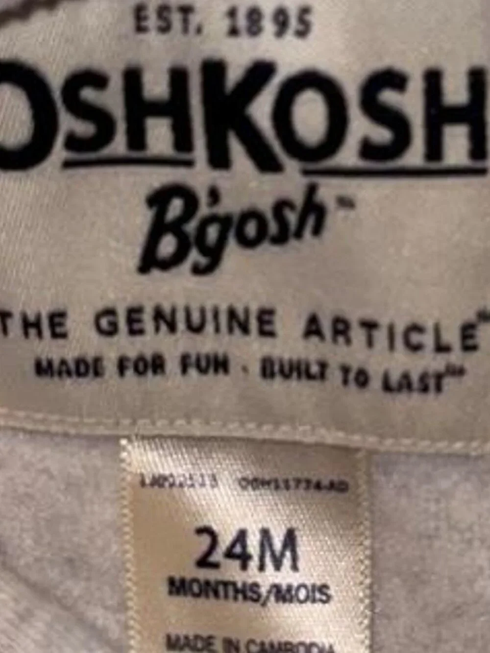 Girls OshKosh Zip Up Hoodie 24 Months